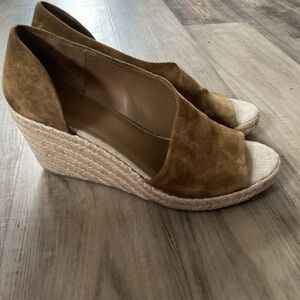 Vince Brown and Cream Wedges